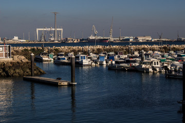 Fototapeta na wymiar Port. Port of Cádiz. Cádiz. Picture taken – February 10, 2018.