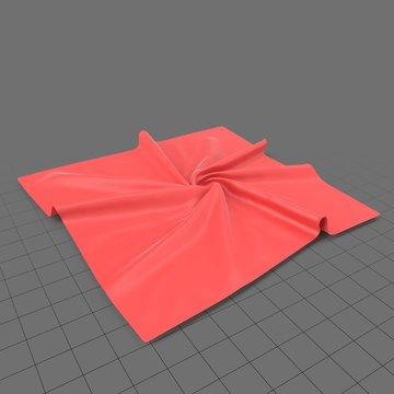 Square crumpled fabric 1