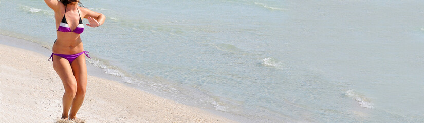 Young Woman on Beach