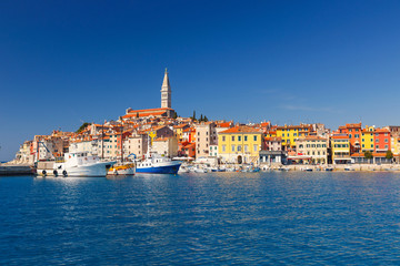 Fototapeta premium Harbour and marina in old town of Rovinj