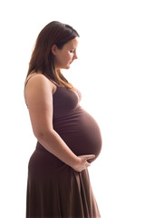 Pregnant woman profile