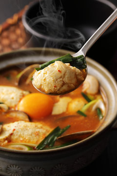 純豆腐　スンドゥブ　Sundubu, Korean cuisine