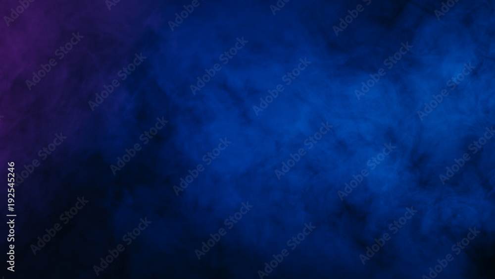 Wall mural abstract blue purple smoke