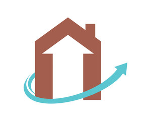 up house housing home residence residential real estate image vector icon