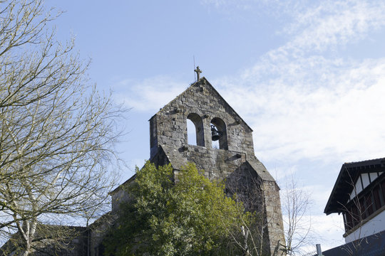 Andra Mari church, in Galdakao, Vizcaya, Spain. Circa XIII century. Spain Heritage Site since 1931.