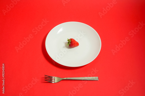 A Strawberry And Fork Strawberry Of The Dessert フォークとイチゴ デザートのイチゴ レストランのイチゴなど 赤色背景 Wall Mural Kana Design Image A Strawberry And Fork Strawberry Of The Dessert フォークとイチゴ デザートのイチゴ レストランのイチゴなど 赤色背景 Wall Mural Kana Design Image