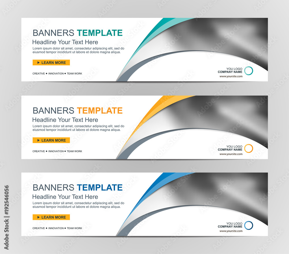 Wall mural abstract web banner design background or header templates