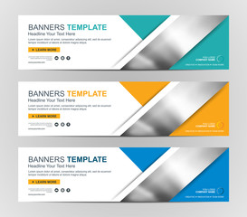 Abstract Web banner design background or header Templates
