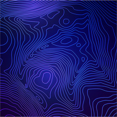 Topographic map colorful abstract background with contour lines