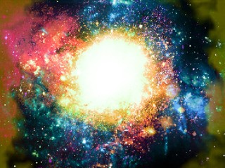 Pixelated Big Bang Galactic Supernova 