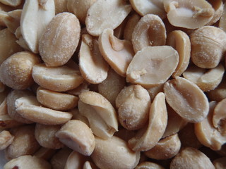 Close up of some peanuts