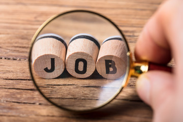 Human Hand Looking At Job Blocks