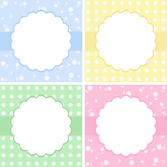 Set of flower wedding ornament concept.