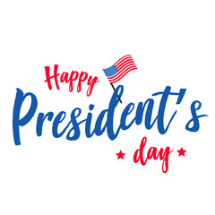 Happy president's day vector background or banner graphic