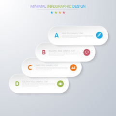 Infographic Elements with business icon on full color background  process or steps and options workflow diagrams,vector design element eps10 illustration