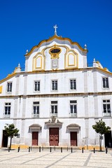 Fototapeta na wymiar Church of the College in Republic Square, Portimao, Algarve, Portugal.
