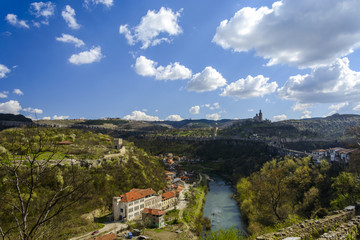Fototapeta na wymiar the Tsarevets Fortress in Veliko Tarnovo