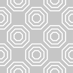 Gray and white geometric print. Seamless pattern