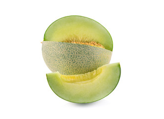 Melon fruit isolated on a white background