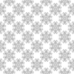 Gray seamless pattern on white background