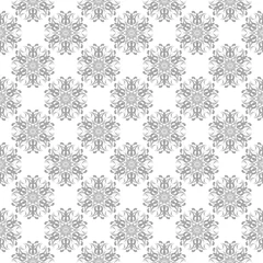 Foto op Canvas Gray seamless pattern on white background © Liudmyla