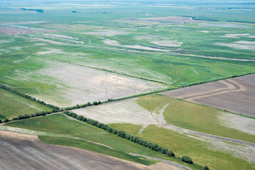 Agricultural Land Damaged by Aggressive Agriculture