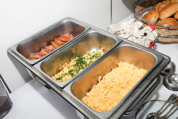breakfast with scrambled eggs