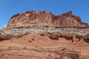 Landscape in Capitol Reef National Park in Utah. United States