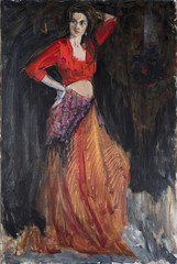 oil painting, portrait