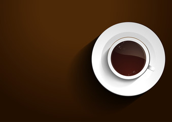 Cup Coffee vector background. vector illustration. you can place relevant content on the area.