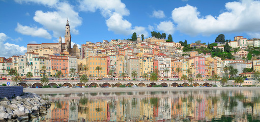 Menton an der Cote d `Azur,Mittelmeer,Frankreich