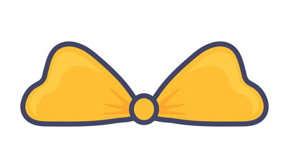 yellow decorative bow icon