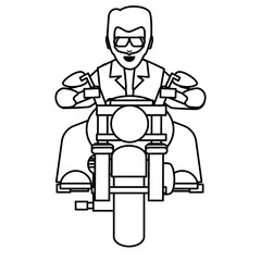 Motorcycle biker design