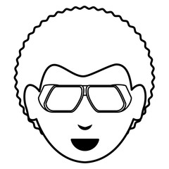 cartoon man with sunglasses