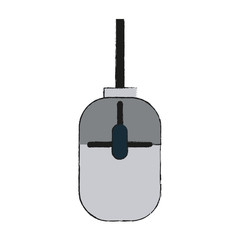 mouse with cord computer vector illustration design