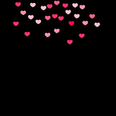 Heart confetti background.