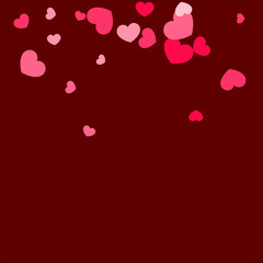 Heart confetti background.