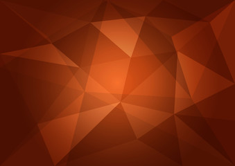 Brown polygonal background, abstract texture for advertising business, vector illustration