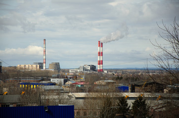 view of a thermal power plant