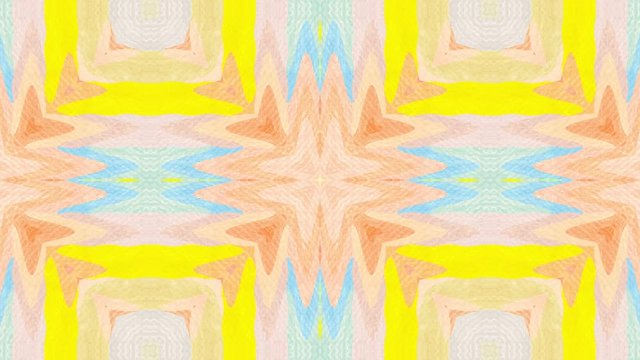Pastel kaleidoscope boho chic patterns. Abstract multicolored ethnic motion graphics background. (4k seamless loop background) 