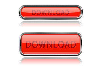 Download red glass buttons