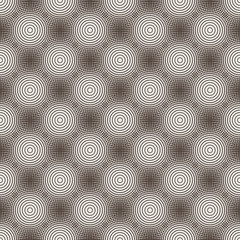 Fototapeta premium Seamless geometric pattern. Vector ornament, halfton. Round vintage dots set