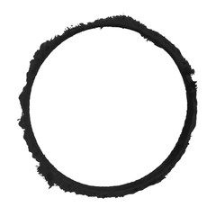 Gemalter schwarzer Pinsel Kreis