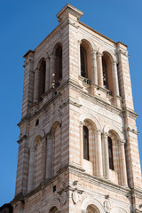Fototapeta na wymiar Bell Tower of Ferrara Cathedral (Cattedrale di San Giorgio - 1135) - Italy 