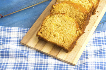 arabic homemade pound orange sliced cake