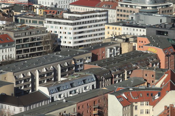 Berliner Mischung; Typisch dichte Bebauung aus verschiedenen Epochen, hier im Scheunenviertel