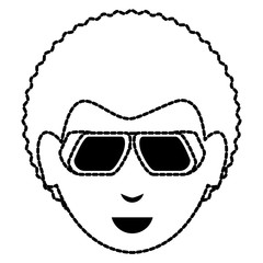 cartoon man with sunglasses