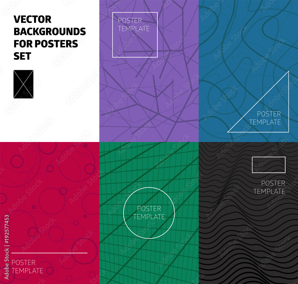 Poster color abstract pattern background with line texture for minimal dynamic cover design. blue, ultra vi