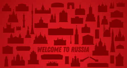Welcome to Russia. Vector Illustration.