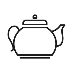 Coffee kettle symbol line icon vector illustration graphic design